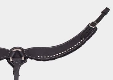 Western Horse Breast Collar - Hand-Tooled Leather Tack for Barrel Racing, Roping & Trail Riding - Durable Adjustable Fit - Rodeo & Show-Quality Equestrian Gear