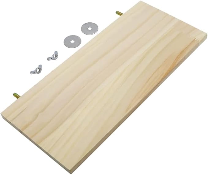 Litewoo Parrot Bird Wood Perch Platform Large Stand Shelf for Birds Budgie Parakeet Cockatiel Conure Cockatoo Macaw African Grey (2PC)