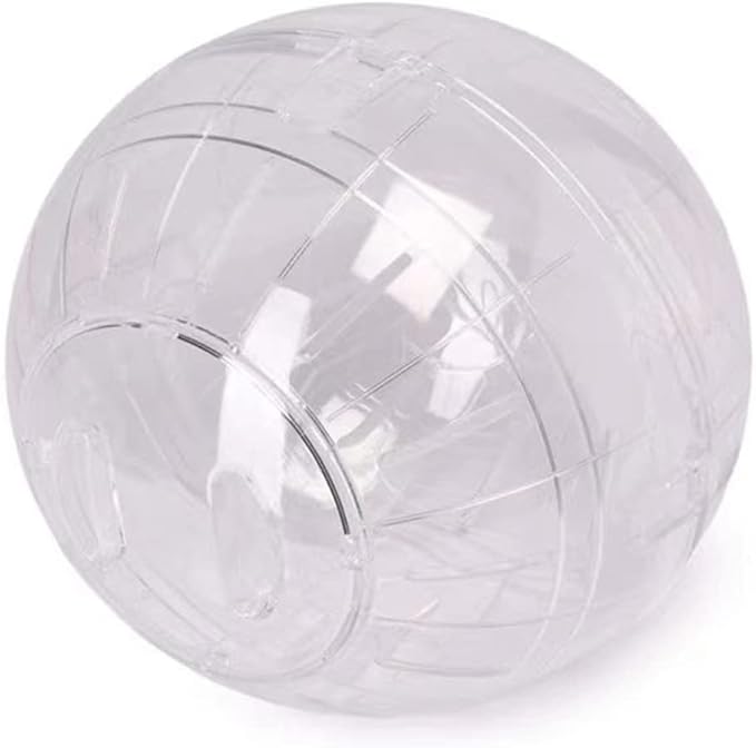 Hamster Exercise Ball Silent Hamster Wheel Small Animals Transparent Ball for Dwar Rat Relieves Boredom and Increases Activity (6 inch, Clear)