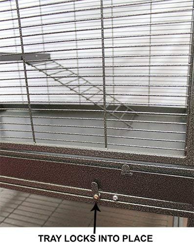Durable All-Metal Mansion Cage (Add-On II) for Chinchillas, Rats, Ferrets, Degus, Prairie Dogs