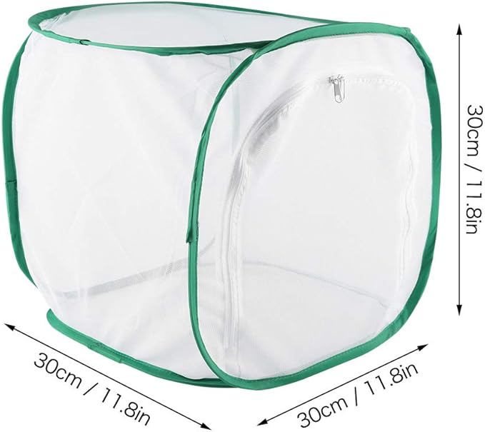 Breeding Cage, Homes for Pets, Large Foldable Ventilated Breeding Cage, Portable Durable Breeding Cage for Canary Aviary Lovebird Budgie Finch Parakeet(30 * 30 * 30cm)