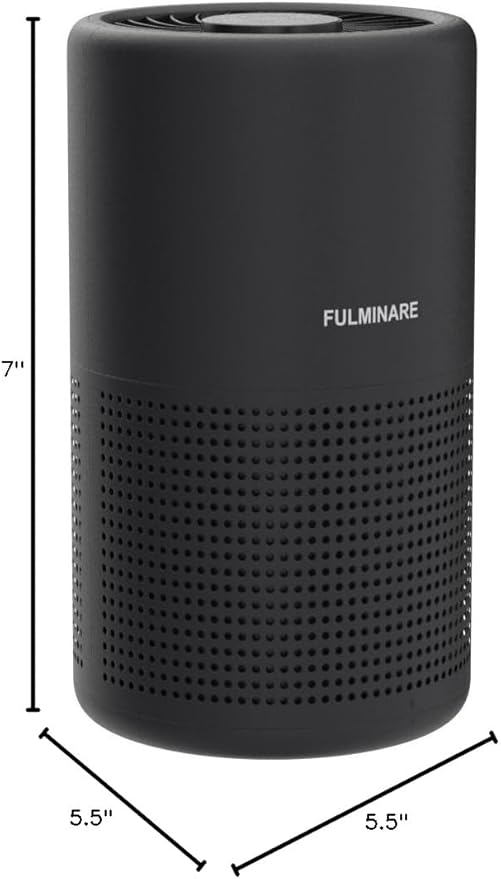 Air Purifiers for Bedroom, FULMINARE H13 True HEPA Air Filter, Quiet Air Cleaner With Night Light, Portable Small Air Purifier for Home, Office, Living Room