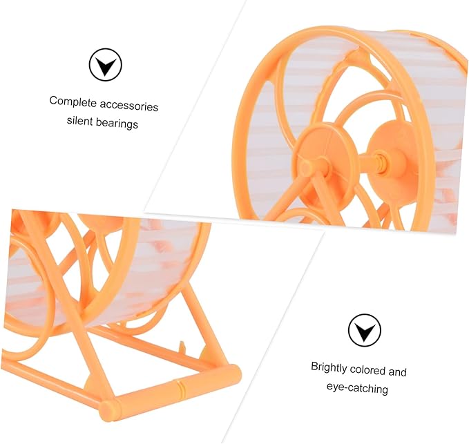 BESTonZON Silent Hamster Wheel for Small Pets Running Wheel for Hamsters Squirrels Hedgehogs Comfortable Exercise Entertainment for Gerbils Mice More