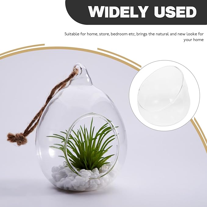 DOITOOL Slant Cut Bowl Glass Vase, Clear Terrarium Bowl Candy Dish Fruit Jar, 4.7" W x 4" H, Small Round Planter Table Centerpiece, Use for Succulents, Cacti, Air Plants, Moss, Terrariums, Candy