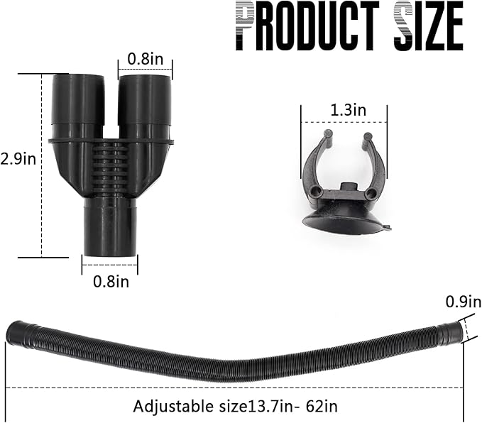Reptile Fogger Extension Tube, Accessories of Reptile Humidifier Mister Fogger Suitable for Reptiles Amphibians Terrarium