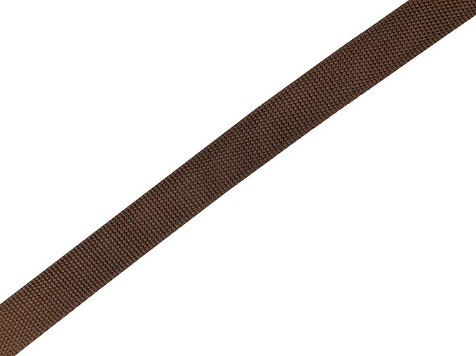 Adjustable Nylon Dog Collar, pet Collar 1 Inch 3/4 Inch 5/8 Inch Wide, for Large Medium Small Dogs (L(1" x 16-23"), Brown)