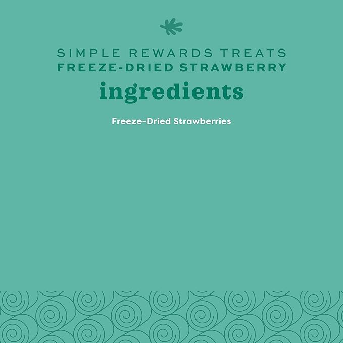 Oxbow Simple Rewards Small Pet Treats, Freeze Dried Fruit, Guinea Pig & Bunny Treats, Healthy Pet Fruit Snack for Rabbit & Guinea Pig, Freeze Dried Strawberries, 0.5 oz Bag