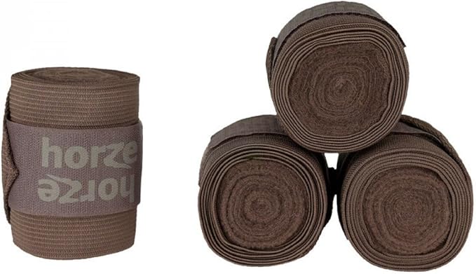 HORZE Nest 10' Combination Polo Wraps (Set of Four) | Fleece and Elastic Horse Bandages