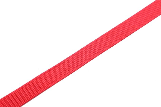 Adjustable Nylon Dog Collar, pet Collar 1 Inch 3/4 Inch 5/8 Inch Wide, for Large Medium Small Dogs(3/4 Inch, Red)