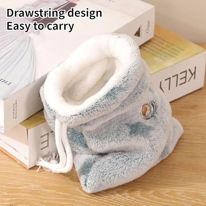 Sugar Glider Bonding Pouch Carrier Bag, Small Animals Sleeping Pouch Bag with Breathable Vent and Drawstring, Portable Travel Bag for Sugar Glider Rat Squirrel Guinea Pig Birds Parrot (Gray)