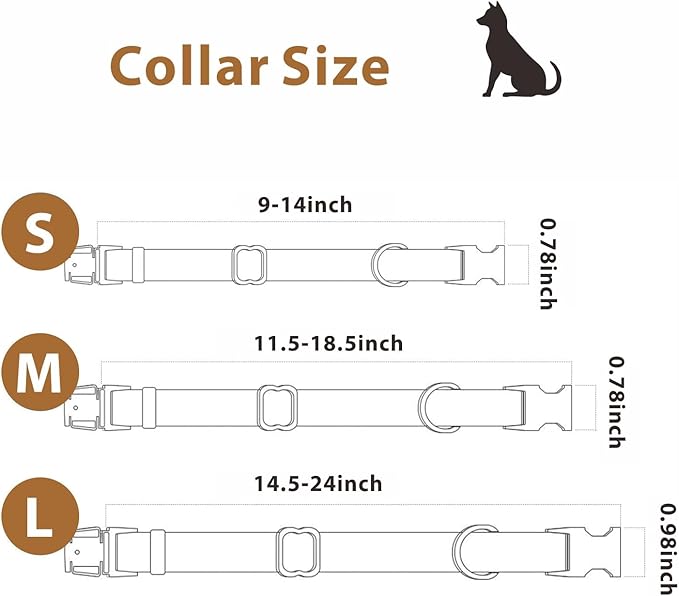 Dog Collar and Leash Set,Leather Silicone Waterproof Odor-Proof Dog Collar and Leash for Small Dogs, Soft Flexible Dog Collars, Durable Thick Adjustable Pet Collar (Green, Small (9-14" Neck))