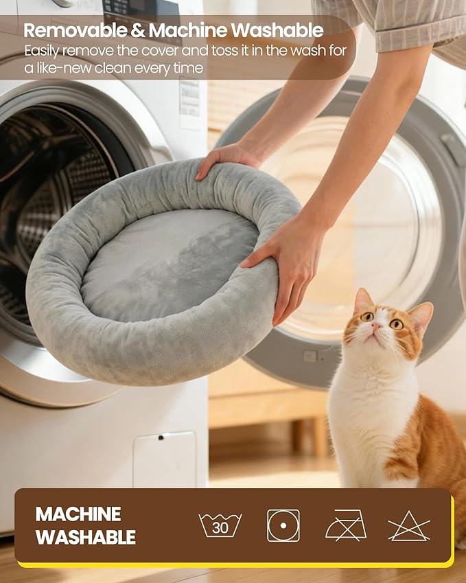 tomxcute Cat Bed for Desk, Adjustable Height Desk Perch with 360° Rotation, Space-Saving Perch for Your Furry Colleague, Removable Washable Office Cat Bed