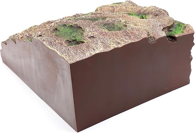 Large Reptile Hide Shale Scape Step Ledge, Reptile Cave Hideout, Bearded Dragons Accessories, Basking Rocks for Bearded Dragons