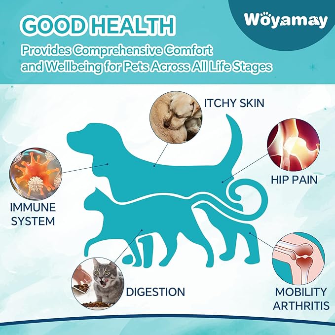 Camling Oil for Dogs and Cats - Camling Oil Drops Rich in Omega 3, 6, 9 and Organic Extract Helps Pets with Аnxiеty & Strеss, Hip & Joint, Skin & Coat Support (4 Pack)