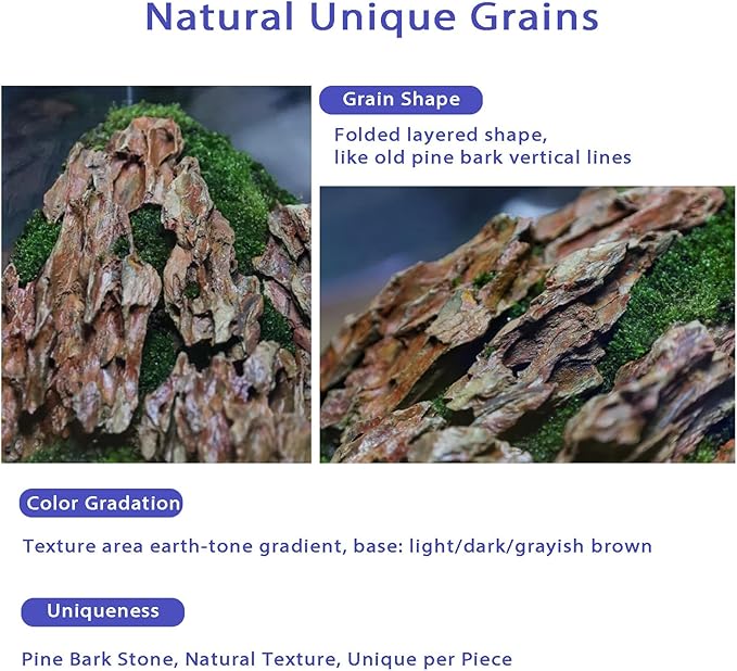kecilke Aquascaping Rock Dragon Stone Aquarium Rocks 2-8 inches Natural Rocks for Aquariums, Fish Tank Rocks & Tank Decoration-20LB