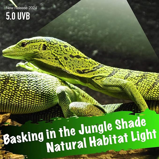 UVB Reptile Light, 13W UVB5.0 Bulb, UVA UVB Reptile Light Bulb Lamp for Leopard Gecko Crested Gecko,Turtle,Chameleon UVB Bulbs for Jungle Reptiles