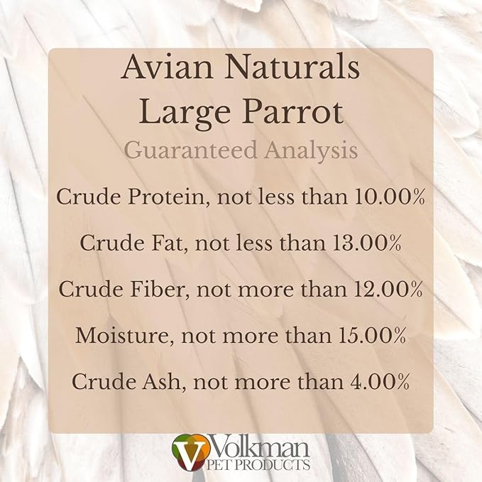 Volkman Avian Naturals Large Parrot 4lb