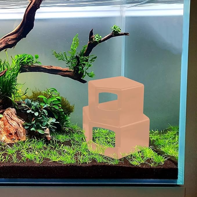Shrimp Cave for Aquarium Tanks ā Durable Fish Tank Decor, Natural Hideout for Ghost Shrimp, Fry, and Nano Fish (Easy to Clean)