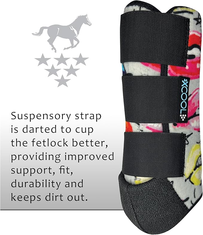 Professional's Choice 2XCOOL Sports Medicine Horse Boots | Protective & Breathable Design for Ultimate Comfort, Durability & Cooling in Active Horses | 2 Pack