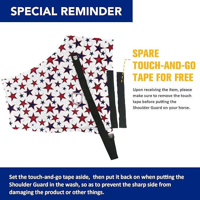 Harrison Howard Heat-Insulating Breathable Stretchy Shoulder Guard Anti Rub Bib for Horse Vivid Stars M