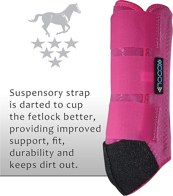 Professional's Choice 2XCOOL Sports Medicine Horse Boots | Protective & Breathable Design for Ultimate Comfort, Durability & Cooling in Active Horses | 2 Pack