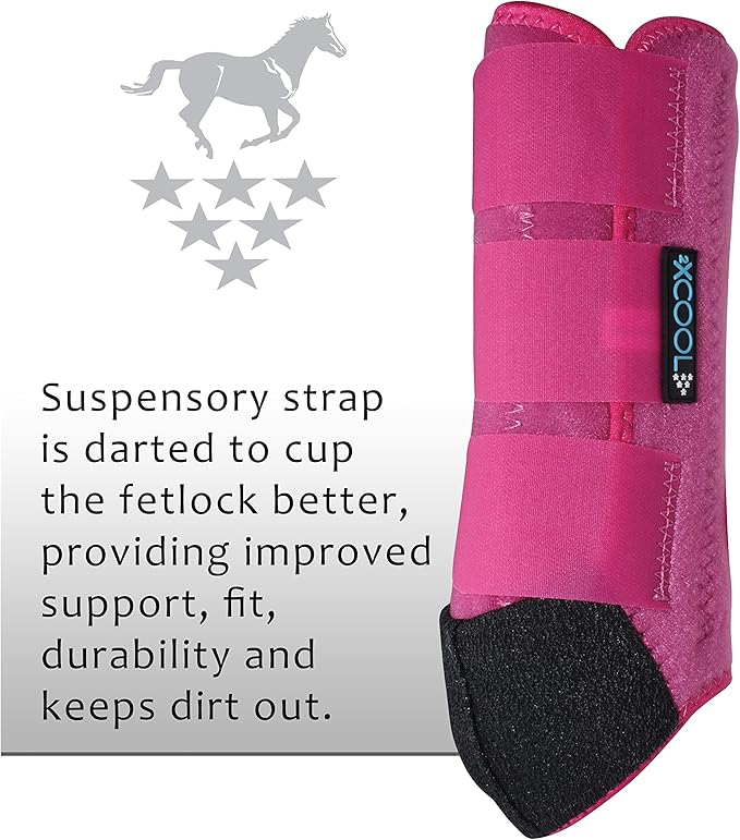 Professional's Choice 2XCOOL Sports Medicine Horse Boots | Protective & Breathable Design for Ultimate Comfort, Durability & Cooling in Active Horses | 2 Pack