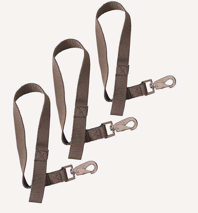 Majestic Ally Pack of 3 Horse Bucket Strap Hangers – Practical and Easy Design for Indoor or Outdoor Use -Set of 3,-1"x22"