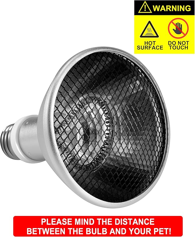 Deep Heat Projector - DHP 80W Infrared Reptile Heat Lamp Bulbs for Turtle Light Bearded Dragon Chicken Lizard Leopard Gecko Snake