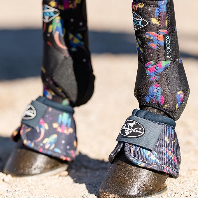 Professional's Choice Ballistic Overreach Bell Boots for Horses | Superb Protection, Durability & Comfort | Quick Wrap Hook & Loop