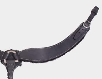 Western Horse Breast Collar - Hand-Tooled Leather Tack for Barrel Racing, Roping & Trail Riding - Durable Adjustable Fit - Rodeo & Show-Quality Equestrian Gear