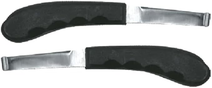 Regular Hoof Knife for Horses – Farrier Tool with Plastic Grip – Hoof Trimming Knife for Equine Care & Veterinary Use (Left Hand) (Regular-Blade - LH) (Regular Blade)