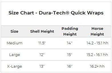 Dura-Tech Quick Dry Memory Foam Stable Wraps for Horses | Complete Horse Leg Support | Enhanced Comfort & Protection | Tekno-Dri Lining | Easy Maintenance
