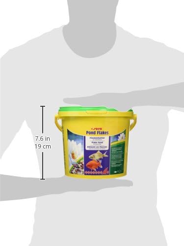 sera 1 Piece Pond Flakes Fish Food, 1.3 lb/3800 ml