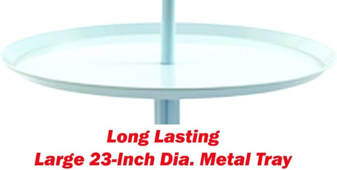 Large 47" Metal Base Parrot Bird Cage Amazon African Grey Macaw Cockatoo Play Metal Stand (White)
