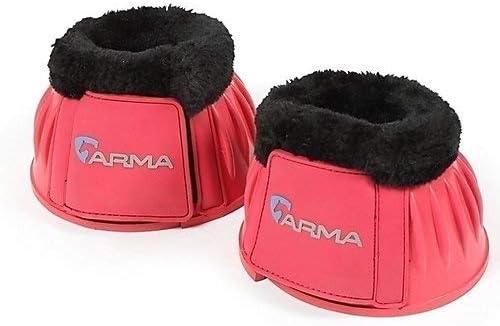 Shires ARMA Fleece Trim Bell Boot (Pony, Pink)