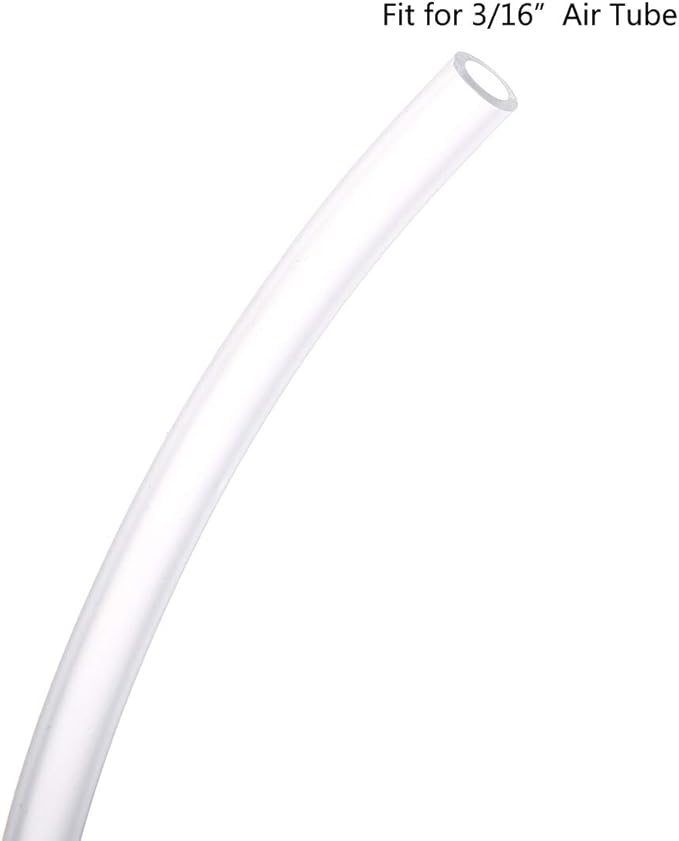ALEGI Standard 3/16" Flexible Airline Tubing with Connectors for Aquariums, Terrariums and Hydroponics,100Feet