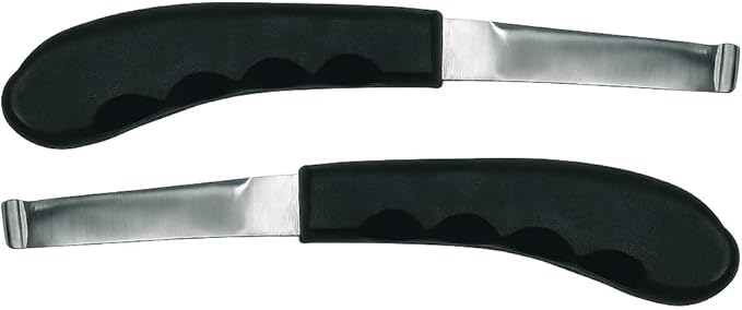 Regular Hoof Knife for Horses – Farrier Tool with Plastic Grip – Hoof Trimming Knife for Equine Care & Veterinary Use (Left Hand)