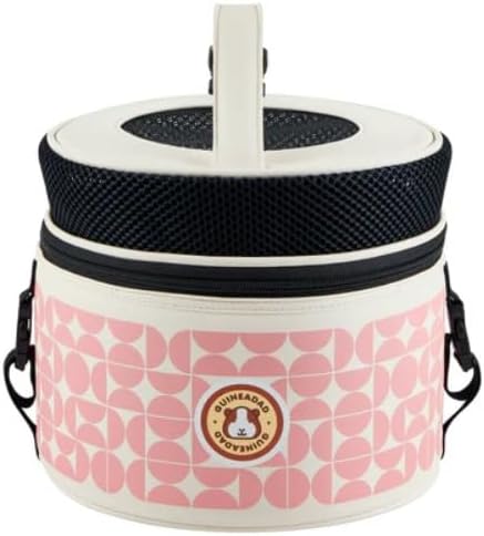 GuineaDad Travel Tower – Stackable Pet Carrier & Travel Case for Guinea Pigs & Small Pets | Soft-Sided Cozy Pouch for Travel, Vets & Transport (Peach Pie)