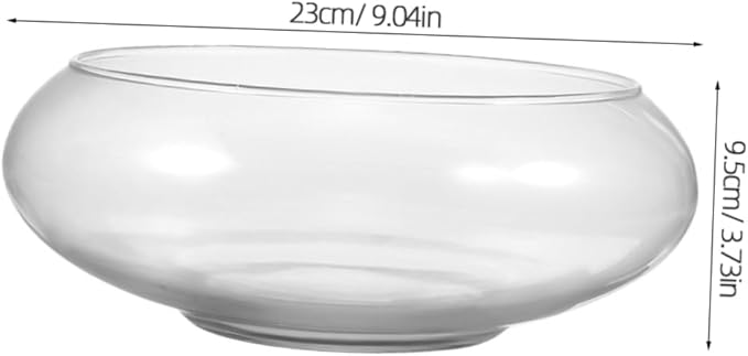 Milisten Flowerpot Micro Landscape Fish Tank Glass Flower Pots Fish Tank for Desk Glass Bowl Hydroponic Plant Pot Keeper Planter Pots Bonsai Planter Succulents Pot Planters