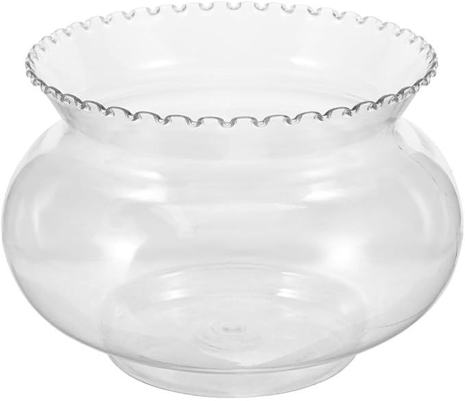 Cabilock Plastic Fish Bowl Clear Goldfish Bowl Globe Vase Terrarium Succulent Planter Holder for Home Wedding Decors 2200ml