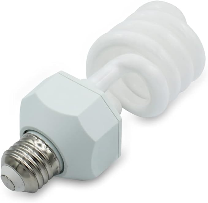 lumenivo UVB Reptile Light 23W 10.0 Desert Terrarium UVB Bulb for Bearded Dragon, Dwarf Monitors, Veiled Chameleons - Simulates UVB from The Sun to Help in Calcium Absorption - 120V - 2 Pack