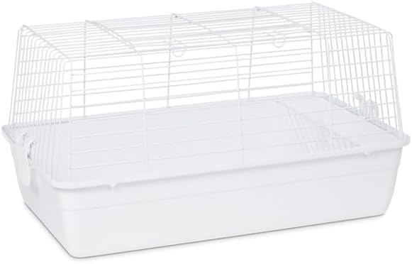 Elegant Escape Small Round Bird Cage with Graceful Design, Durable Metal Construction, Compact Size, and Comfortable Space White