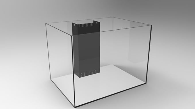 80G 80 Gallon Starfire Rimless SC Aquariums 32x24x24 12mm Pnp System with Black Wood Cabinet