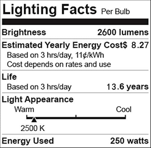 2 Pack Heat Lamp Clear Infrared Bulbs PAR38/250 Watts Glass Lamp Bulb for Food Service, Brooder Bulb, Chicks, Pet, Bathroom, Light Therapy Use E26 Base, Flood Light Heat Lamp Bulb