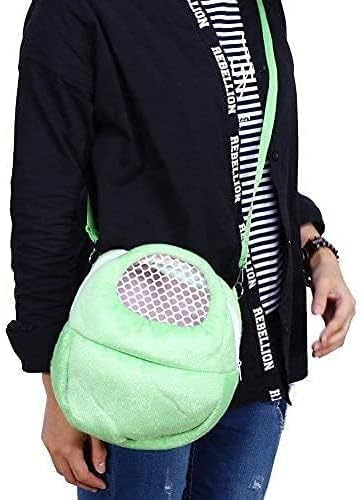 Litewoo Guinea pig Carrier Portable Travel Bag, Warm and Breathable Outdoor Portable Tote Bag for Rat Hedgehog Chinchilla Sugar Glider Hamster Squirrel Small Animal (Green)