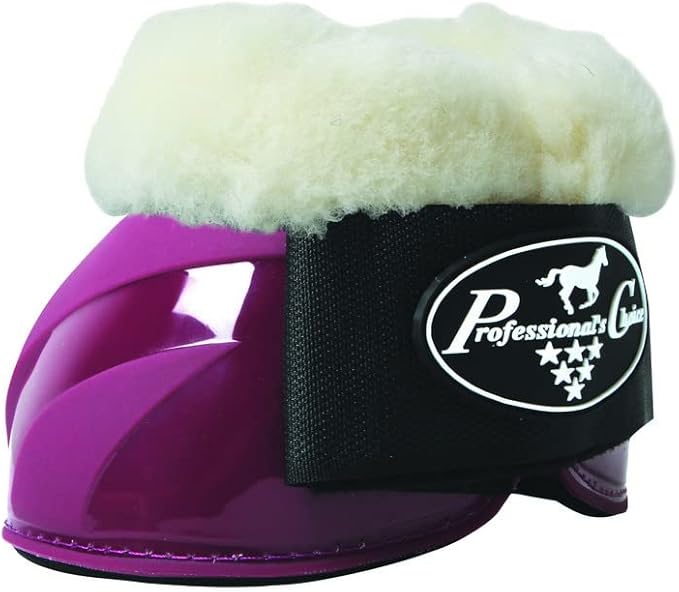 Professional's Choice Spartan II Fleece Bell Boots | Shaped for Ultimate Overreach Protection | Comfort & Shock Absorbing Neoprene Interior