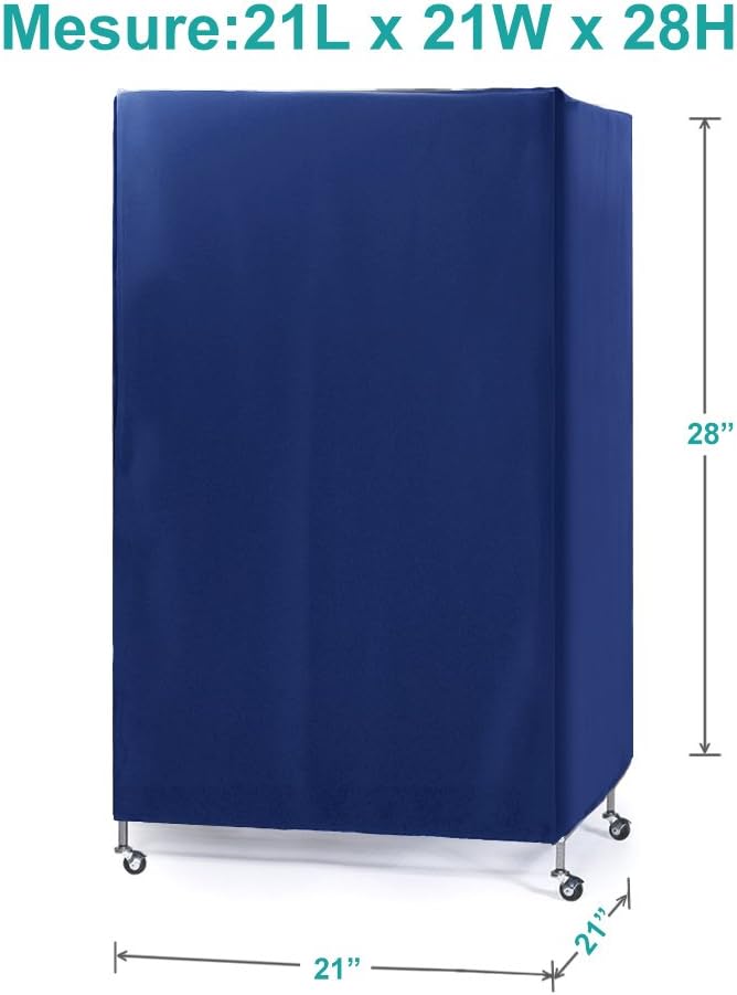 PONY DANCE Pets Product Universal Birdcage Cover Blackout & Breathable Birdcage Cover for Pets' Good Night, Small, Blue, 21 Inches L x 21 W x 28 H