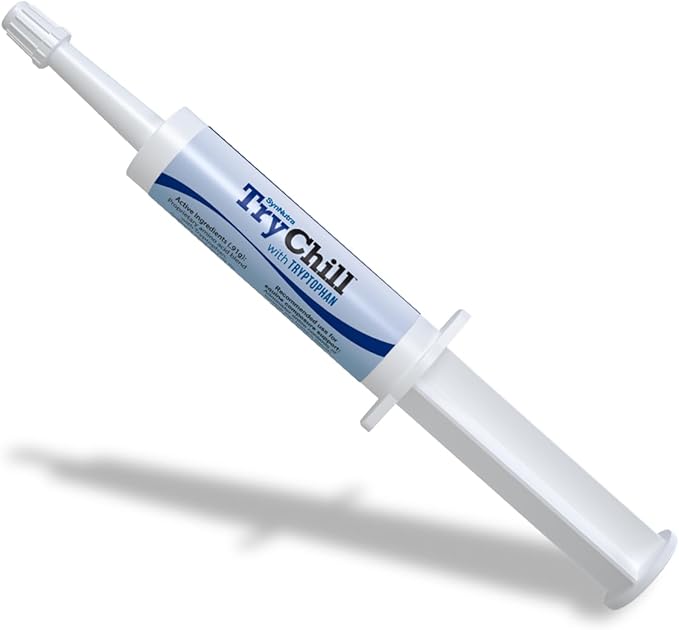 TryChill™ 12 Pack – L-Tryptophan-Based Support for Horses – Promotes a Composed Demeanor Without Sedation – Enhances Focus, Confidence & Performance – 100% Natural & Competition Safe