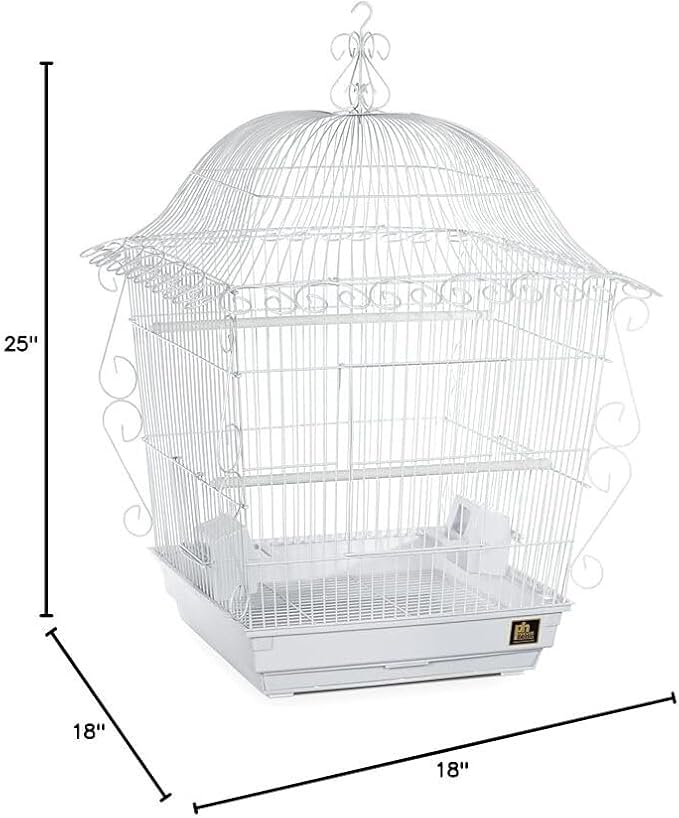 Maykoosh Nordic Haven Scrollwork Bird Cage with Intricate Design, Durable Metal Construction, Spacious Interior