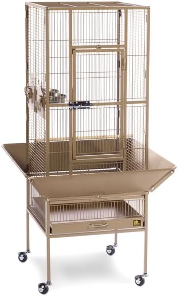 Mid-Century Marvel Bird Cage with Retro-Inspired Design, Durable Construction, Spacious Interior, and Elegant Finish for Stylish Coco